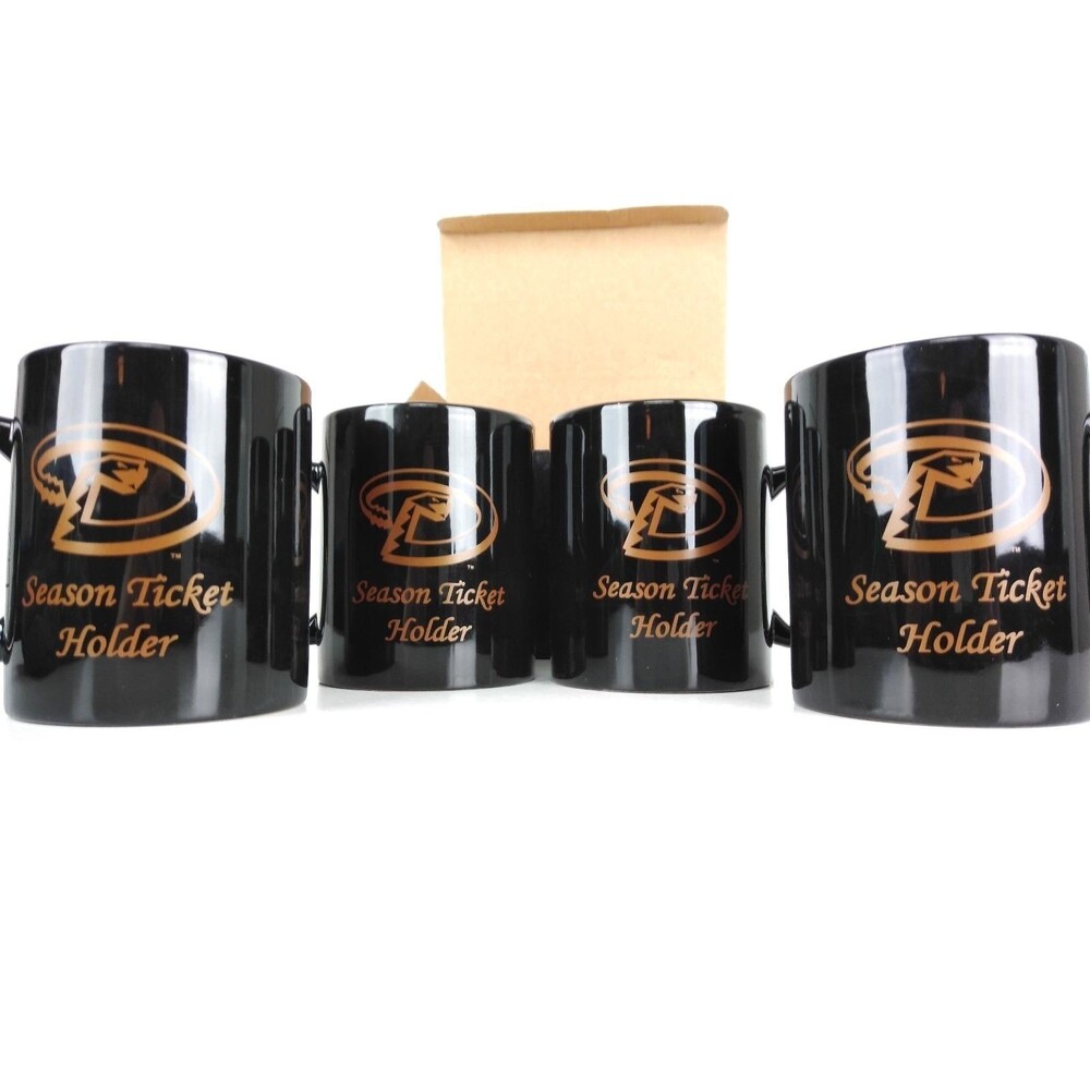 VTG Diamondbacks Arizona Rattlesnake Season Ticket Holder Coffee Cup Mug Set NEW